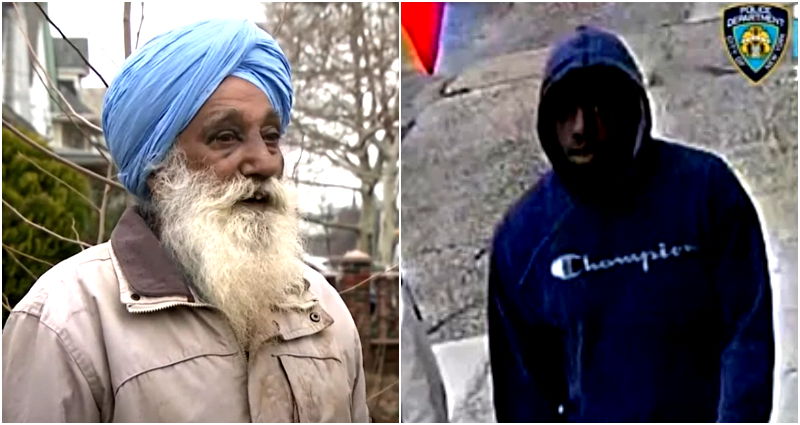 NYPD release footage of suspect wanted in hate crime that left elderly Sikh victim with broken nose