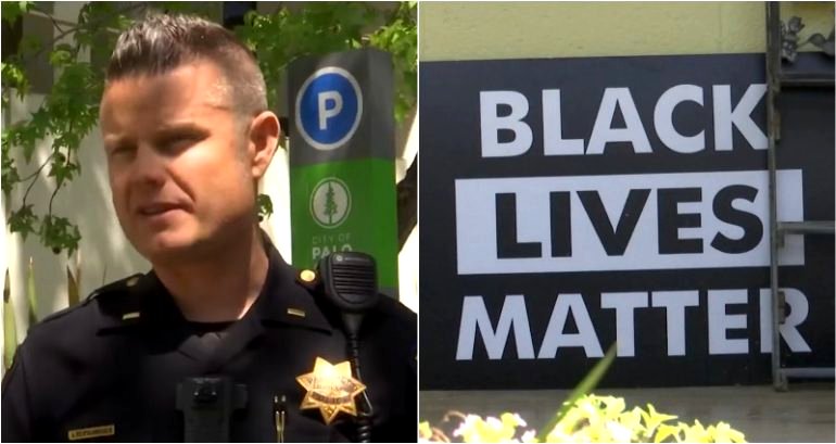 BLM sign vandalized to read ‘Asian’ instead of ‘Black’ being investigated as hate crime by Palo Alto PD