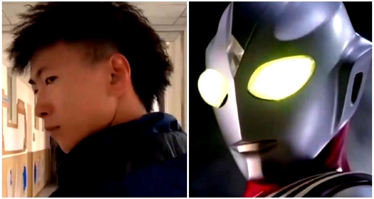 Inner Mongolia teacher goes viral for donning Ultraman costume in video to surprise his students