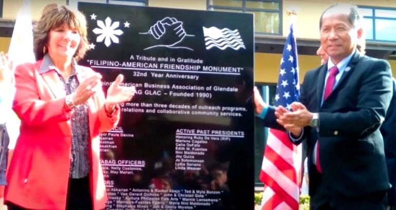 Glendale unveils monument honoring its Filipino American community
