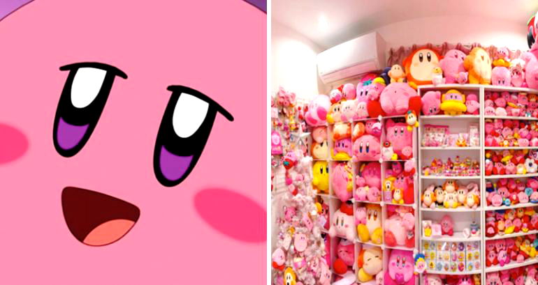 Japanese Kirby superfan flexes her massive collection of plushies