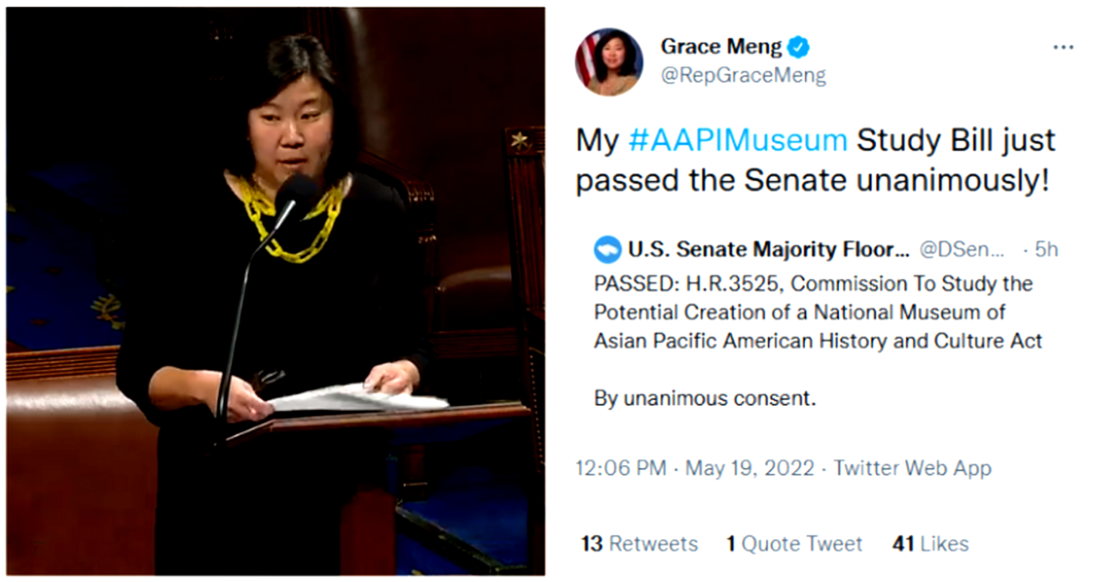Senate passes bill to study new Asian Pacific American history national museum
