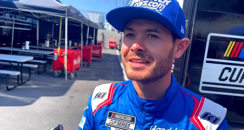 Asian American NASCAR driver Kyle Larson responds to Denny Hamlin’s Asian stereotype meme