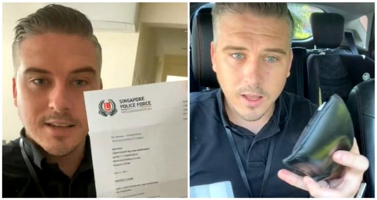 British man praises Singapore on TikTok after his missing wallet — minus only $40 — is returned to police