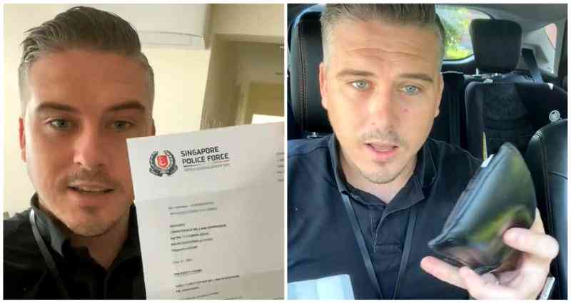 British man praises Singapore on TikTok after his missing wallet — minus only $40 — is returned to police