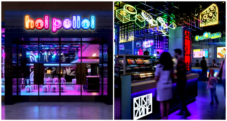 A 24,000-square-foot, cyberpunk-styled Asian food hall is coming to Queens