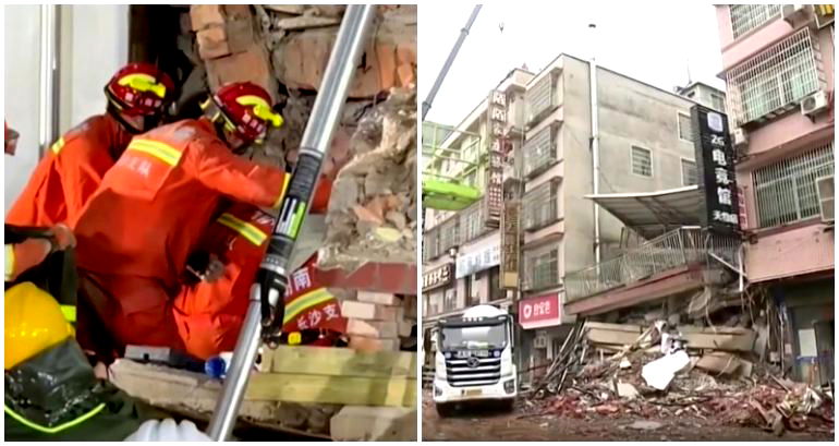 Woman lauded as ‘life’s miracle’ after surviving 6 days under rubble of building collapse in China