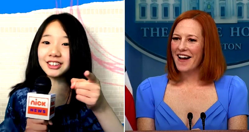 Watch: Sixth-grade reporter Rory Hu lobs tough questions at White House press secretary Jen Psaki