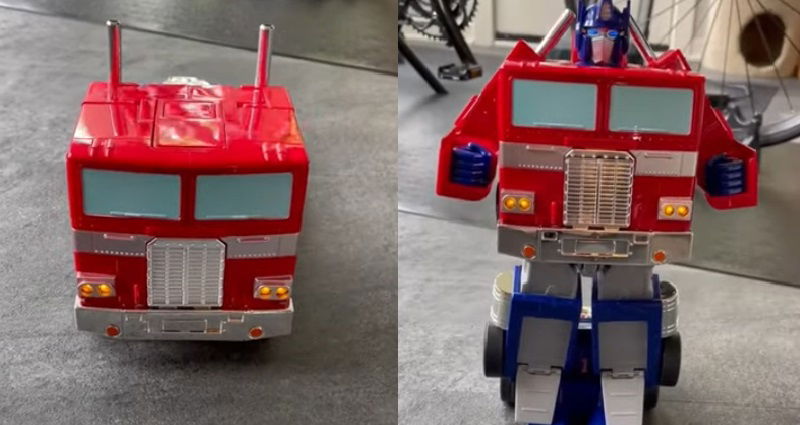 New 70 Optimus Prime toy can self transform between car and robot via remote control