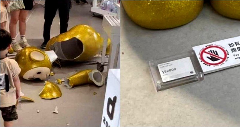 Dad in Hong Kong forced to pay $4,200 after son knocks over gold Teletubbies figure in toy store