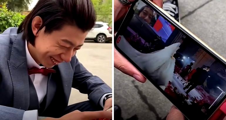 Chinese groom has to watch his own wedding through livestream after venue bars him over ‘outdated’ COVID test