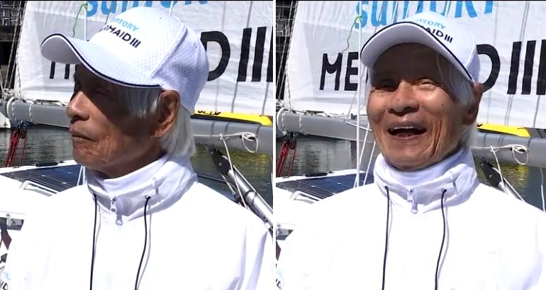 ‘Still in the middle of my youth’: Japanese man, 83, becomes oldest person to sail solo across Pacific
