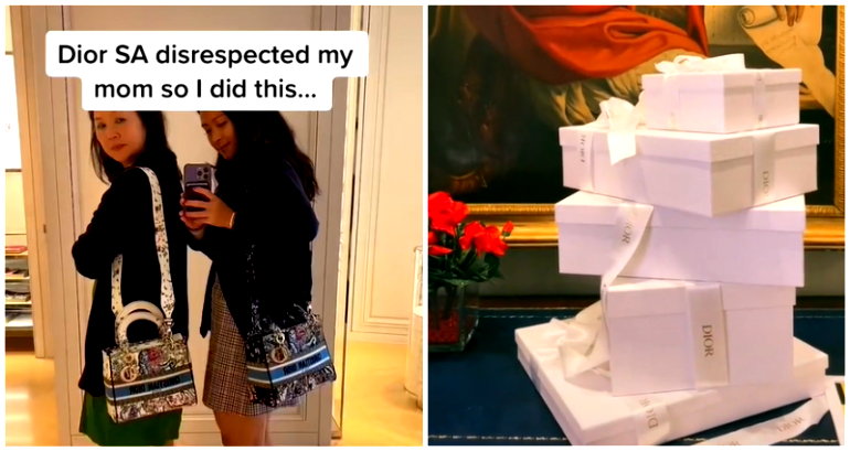 Singaporean TikToker goes on Dior shopping spree after salesperson ignored her mom for looking ‘poor’