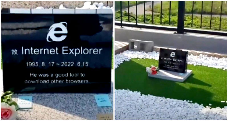 Engineer’s Internet Explorer tombstone goes viral: ‘He was a good tool to download other browsers’