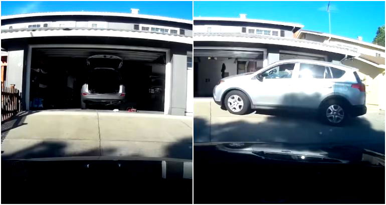 Dashcam footage captures moment San Jose woman driving home catches armed robbers in the act