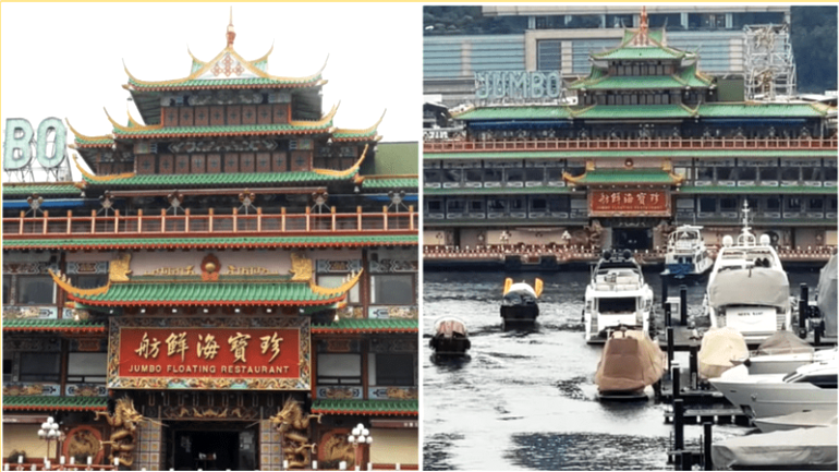 Watch: Hong Kong residents bid farewell to Jumbo Floating Restaurant as it is towed to secret location