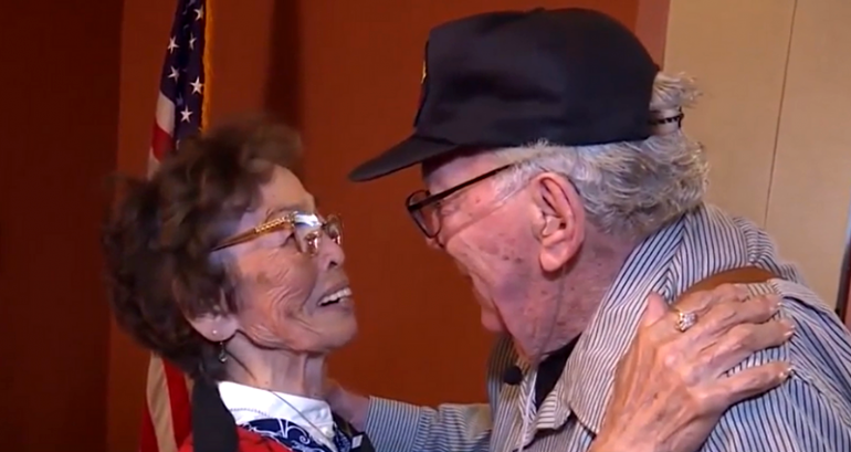 Korean war veteran reunites with long-lost love 70 years after meeting in Japan