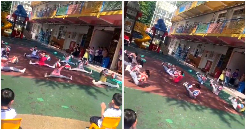 Chinese toddlers’ ‘ninja’-like physical education routine at school goes viral