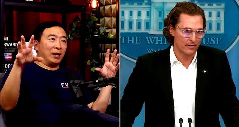 Matthew McConaughey as US president could get country out of current ‘mess,’ says Andrew Yang