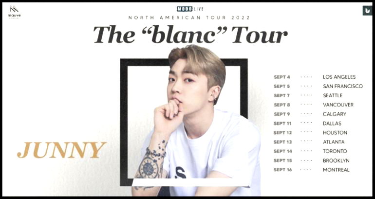 Korean Canadian singer-songwriter Junny announces first North American tour ‘The ‘Blanc’ Tour’