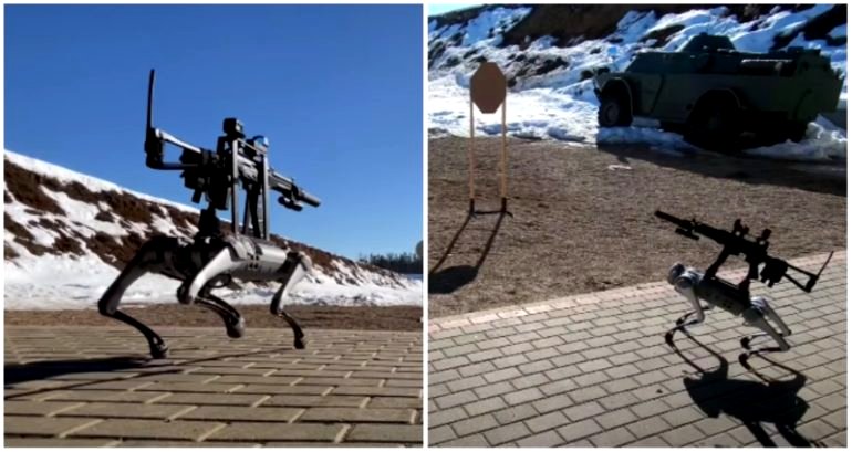 Robot dog outfitted with machine gun in Russia brings us closer to real-life ‘Black Mirror’