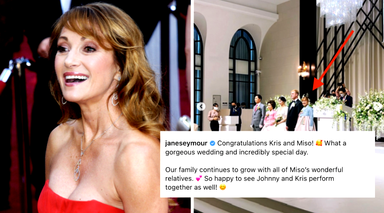 Former Bond girl Jane Seymour dons traditional hanbok for son’s wedding in South Korea