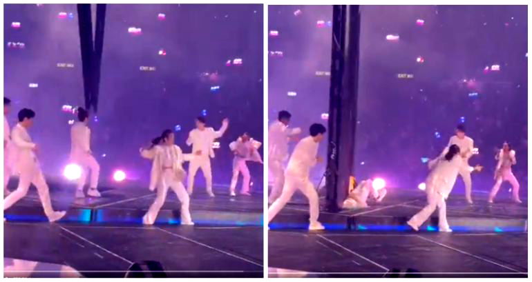 Dancer for HK boy band Mirror may be paralyzed after giant screen crashes down on him during show