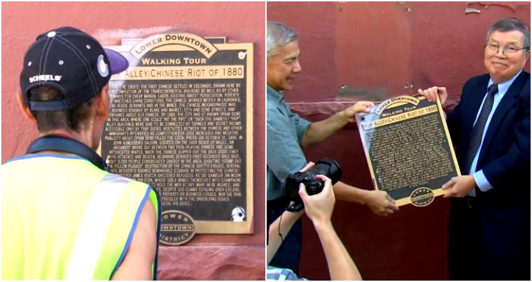 Denver removes anti-Chinese plaque 142 years after anti-Chinese riot that destroyed its Chinatown