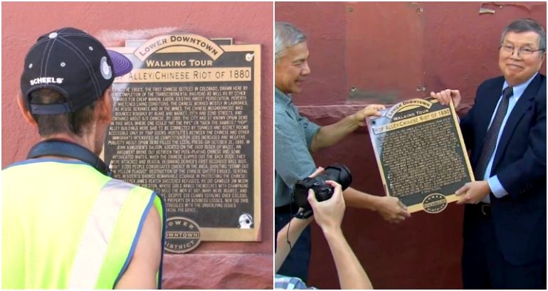 Denver removes anti-Chinese plaque 142 years after anti-Chinese riot that destroyed its Chinatown