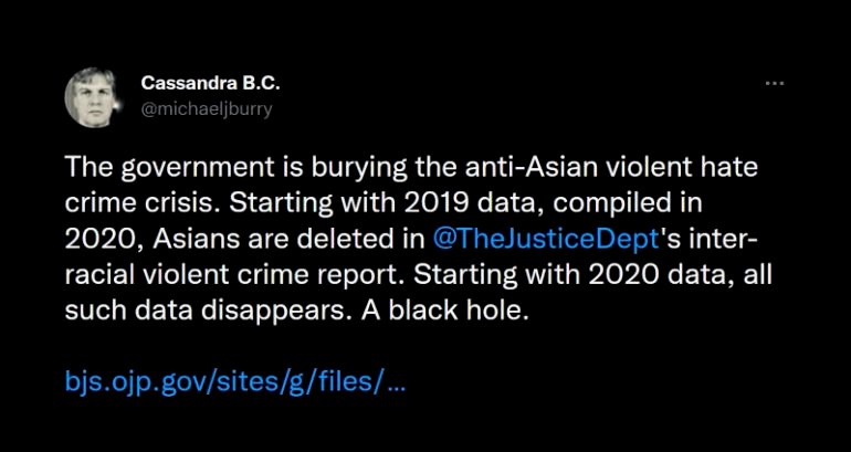 Fact check: US did not ‘bury’ data on anti-Asian hate crimes