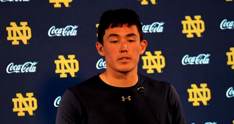 Notre Dame announces Asian American sophomore Tyler Buchner as starting quarterback