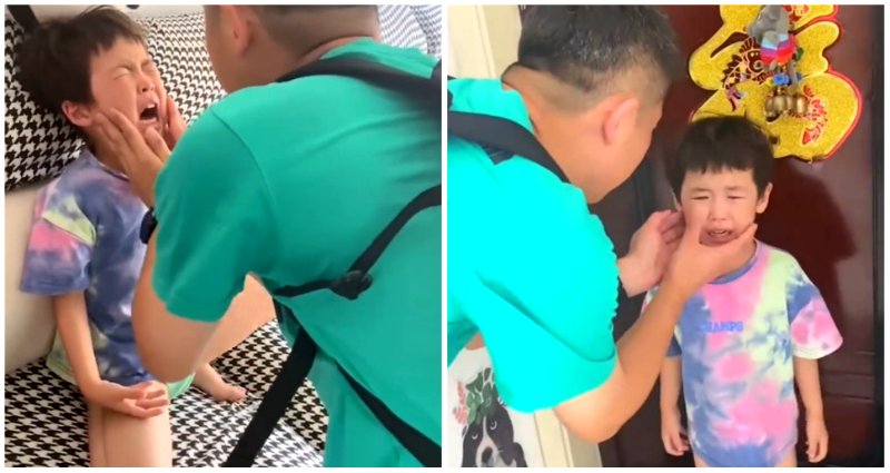 Viral video of boy in China blocking door, begging soldier father not to leave breaks netizens’ hearts