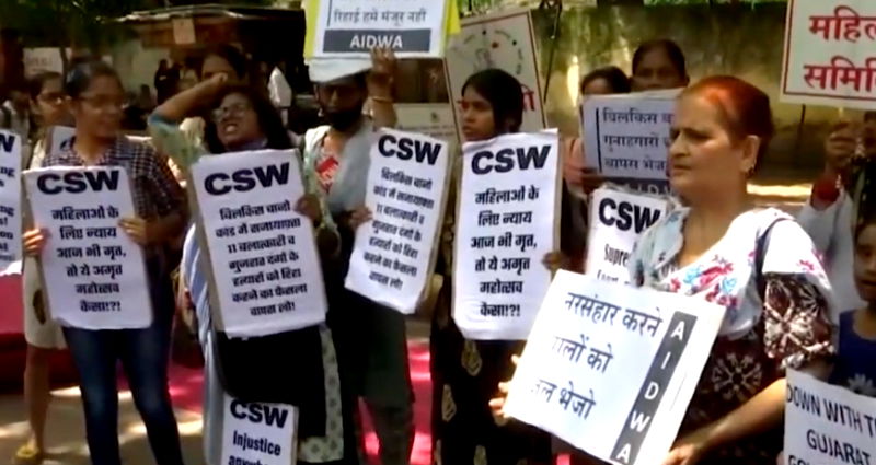 Indian women protest release of Hindu men who sexually assaulted pregnant Muslim woman