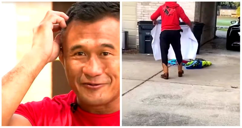 Vietnamese father in Texas wrestles alligator outside his home using tips from late Steve Irwin