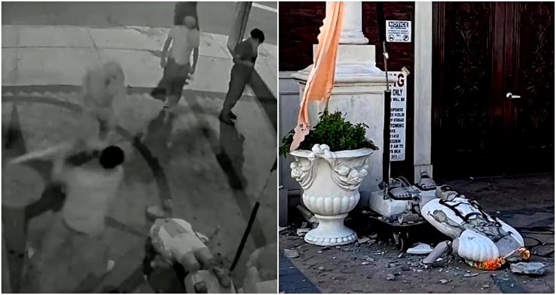Man arrested, then released without bail, for destroying Gandhi statue in NYC