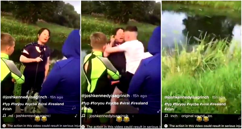 Teens found guilty of shoving Asian woman into canal in Ireland