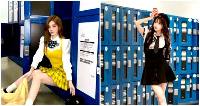 Chinese influencers are posing by Ikea lockers for photos as part of ‘American high school’ trend