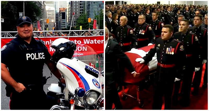 Thousands gather to honor Toronto police officer who was slain in Canada shooting rampage