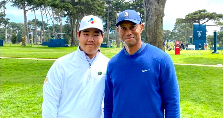 21-year-old South Korean golfer Tom Kim matches Tiger Woods with historic feat last achieved in 1996