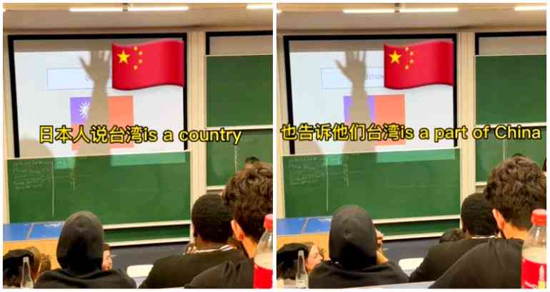 Chinese students filmed shouting at Japanese student, blocking his presentation on Taiwan at a UK university