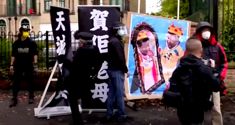 Videos emerge of Hong Kong protester dragged into Chinese consulate in UK and beaten