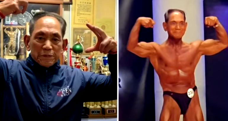 86-year-old bodybuilder breaks own record as oldest Japan bodybuilding championships competitor