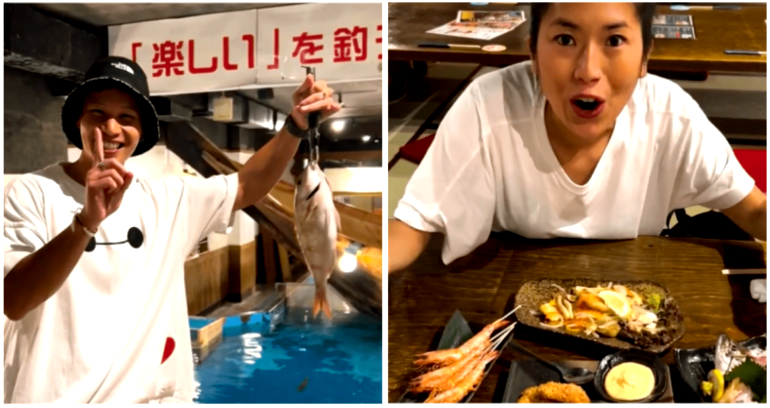 Japanese restaurant lets diners catch their own fish