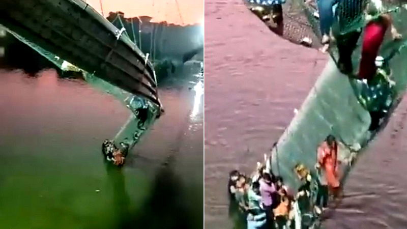 9 suspects arrested for Indian bridge collapse that killed 134 people