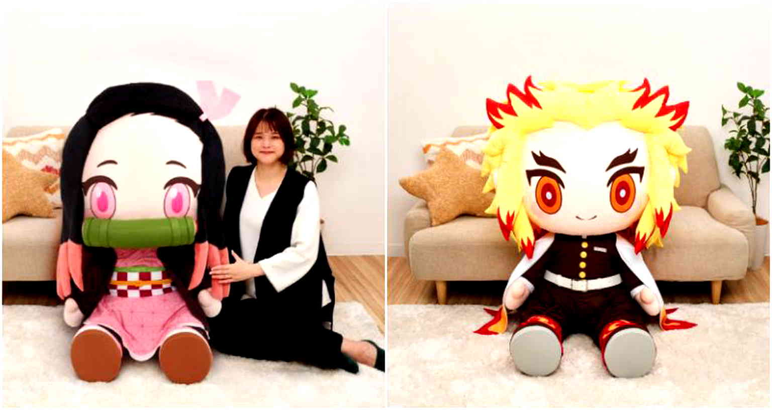 These giant ‘Demon Slayer’ plushies will have you practicing your breathing techniques