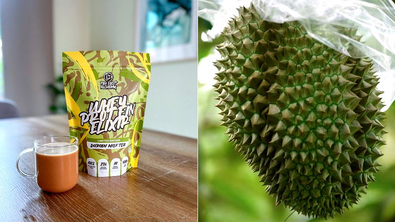 Durian Milk Tea protein powder turns the fruit’s pungent power into gains