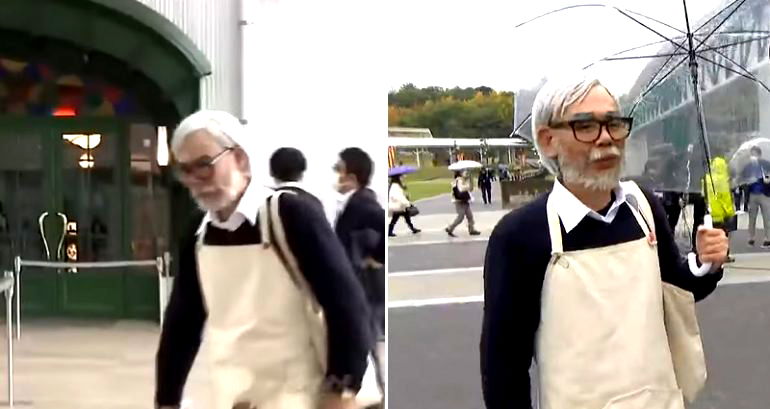 Stunned fans spot ‘Hayao Miyazaki’ strolling around Ghibli Park in news report