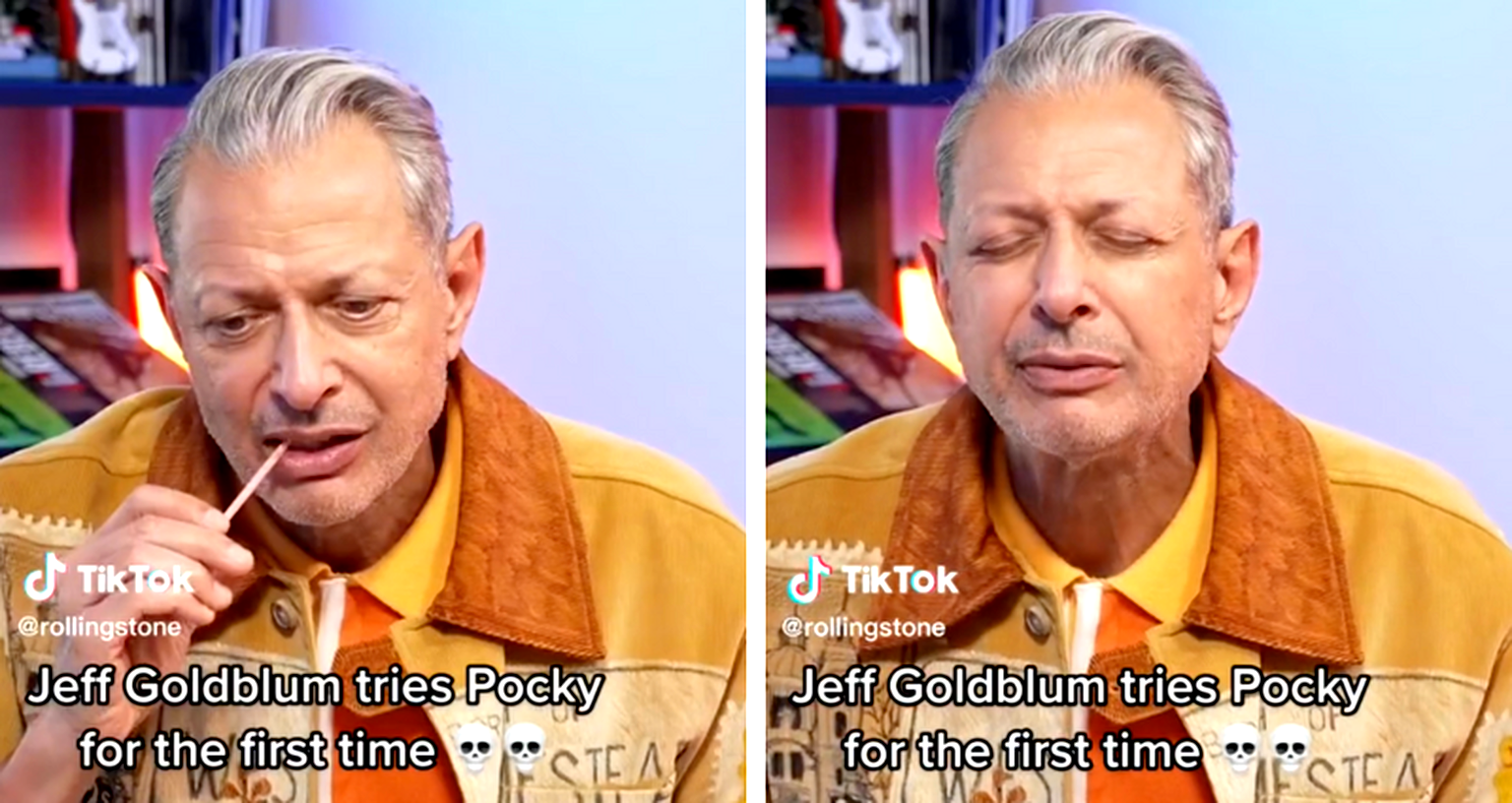 Jeff Goldblum experiences ‘religious ecstasy’ after trying Pocky for first time