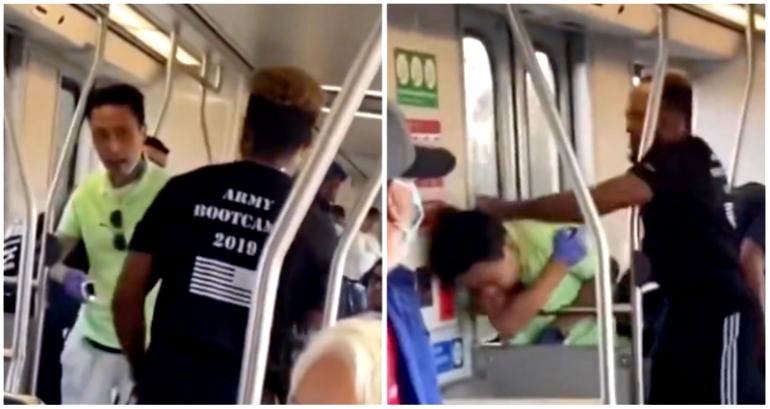 Man involved in multiple physical altercations with passengers on Los Angeles Metro Rail