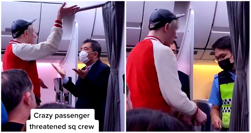 Passenger demands water, threatens Singapore Airlines cabin crew in viral video